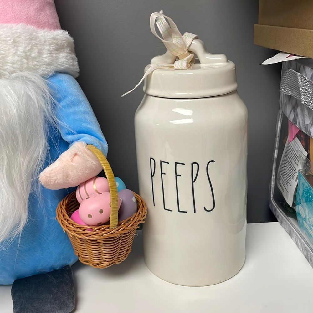 Rae Dunn peeps canister